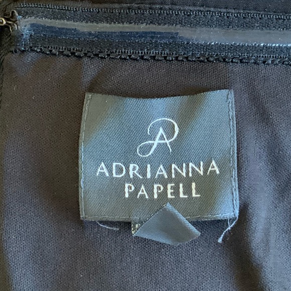 DRAMATIC ADRIANNA PAPELL OFF SHOULDER EVENING GOWN - Picture 6 of 6